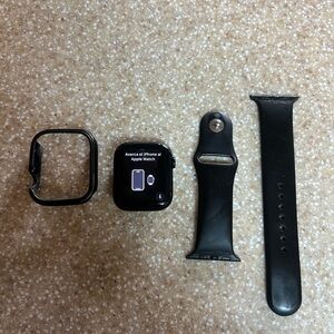 Apple iwatch / bumper and band - Black - Series 7 - 45mm.